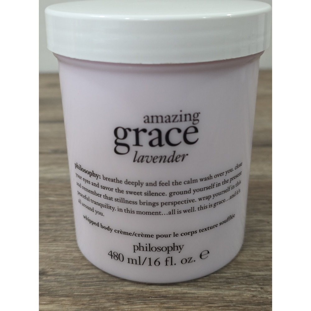 Philosophy Amazing Grace Lavender Whipped Body Creme Lotion Tub 16fl.oz